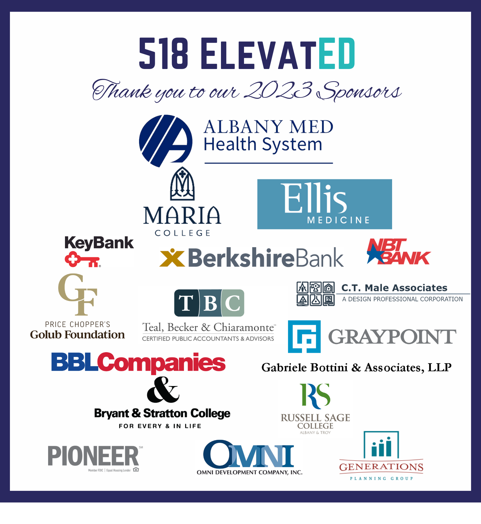 2023 Scholar Celebration Business partners